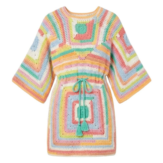 Boho Belted Tunic Dress