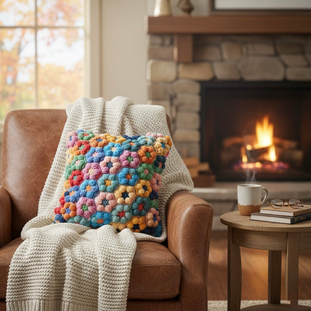 FIELD OF FLOWERS PILLOW