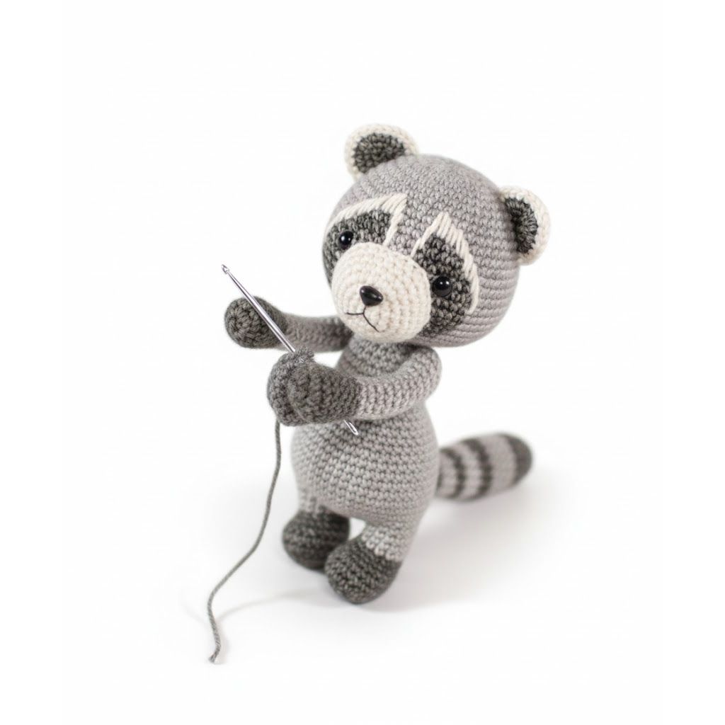 Playful Raccoon Amigurumi